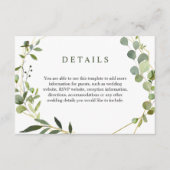 ユーカリモダン属幾何学模様の葉 エンクロージャーカード (正面)