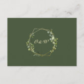 ユーカリモダン属幾何学模様の葉 エンクロージャーカード (裏面)