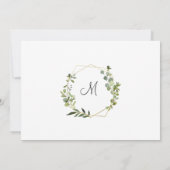 ユーカリモダン属葉幾何学模様 ノートカード (裏面)