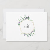 ユーカリモダン属葉幾何学模様 ノートカード (裏面)