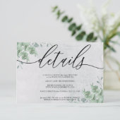 ユーカリモダン独自の写真詳細の追加 出欠カード (スタンド正面)