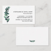 ユーカリモダン精神療法士の名刺 名刺 (正面/裏面)