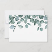 ユーカリモダン葉結婚葉 出欠カード (裏面)