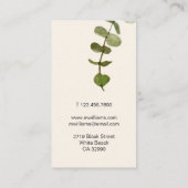 ユーカリモダン葉 名刺 (裏面)