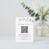 ユーカリモダン・アンパ結婚サンドのウェブサイトQR エンクロージャーカード (スタンド正面)