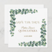 ユーカリユニークプトゥス葉金ゴールドキンセアニラ セーブザデート (正面/裏面)