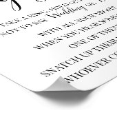 ユーカリリングや輪ブライダルシャワーゲームのサインを入れる ポスター (角)