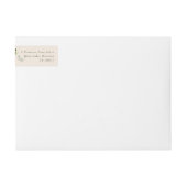 ユーカリリースクリームエンベロープ差出人住所 ラップアラウンドラベル (正面)