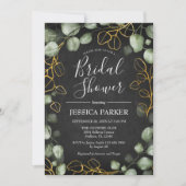 ユーカリリースシャルボードブライダルシャワー 招待状 (正面)