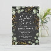 ユーカリリースシャルボードブライダルシャワー 招待状 (スタンド正面)