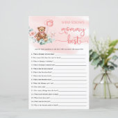 ユーカリリーステディベア赤ちゃんシャワーゲーム (スタンド正面)