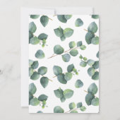 ユーカリリースベビーシャワー招待状 招待状 (裏面)