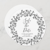 ユーカリリース及び写真エレガント招待状 サンキューカード (正面/裏面)