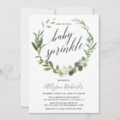 ユーカリリース男女兼用ベビースプリンクル 招待状 (正面)