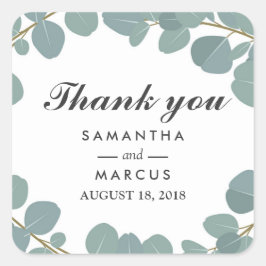 ユーカリリース結婚グリーナリー スクエアシール