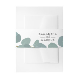 ユーカリリース結婚グリーンリーズベリーバンド 招待状ベリーバンド