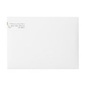 ユーカリリース結婚ズエンベロープ差出人住所 ラップアラウンドラベル (正面)