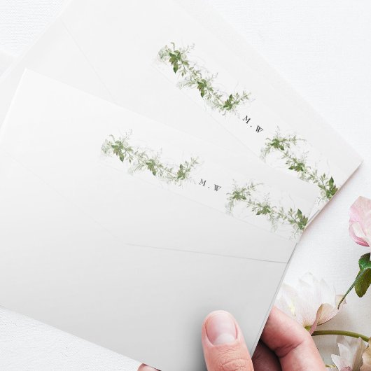 ユーカリリース結婚ズエンベロープ差出人住所 ラップアラウンドラベル