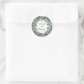 ユーカリリース結婚式の引き出物素朴結晶 ラウンドシール (バッグ)