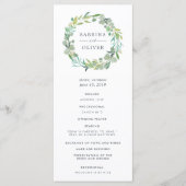 ユーカリリース結婚式プログラム プログラム (正面)