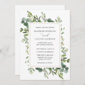 ユーカリリース結婚式招待状 招待状 (正面/裏面)