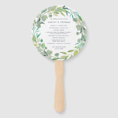 ユーカリリース結婚式 プログラム ハンドファン (正面)