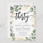 ユーカリリース30th誕生日パーティー 招待状 (正面)