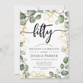 ユーカリリース50thバースデーパーティー 招待状 (正面)