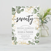 ユーカリリース70thバースデーパーティー 招待状 (スタンド正面)