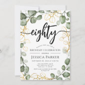 ユーカリリース80thバースデーパーティー 招待状 (正面)