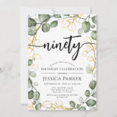 ユーカリリース90thバースデーパーティー 招待状 (正面)