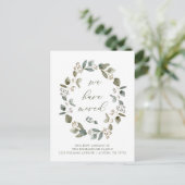 ユーカリリース |お知らせを移動しました ポストカード (スタンド正面)