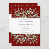 ユーカリ一発結婚の 招待状 (正面/裏面)