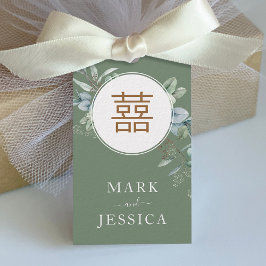 ユーカリ中国のプタスダブルハピネス/ソングヒー ギフトタグ