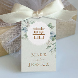 ユーカリ中国のプタスダブルハピネス/ソングヒー ギフトタグ