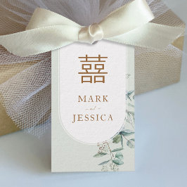 ユーカリ中国のプタスダブルハピネス/ソングヒー ギフトタグ