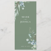 ユーカリ中国のプトゥス・ダブル・ハピネス結婚・メニュー メニュー (裏面)