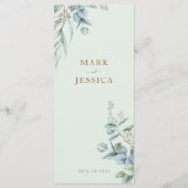 ユーカリ中国のプトゥス・ダブル・ハピネス結婚・メニュー メニュー (裏面)