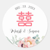 ユーカリ中国のプニー結婚ズ ラウンドシール (正面)