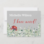 ユーカリ予算を移エレガント動した 案内状 (正面)