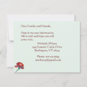 ユーカリ予算を移エレガント動した 案内状 (裏面)