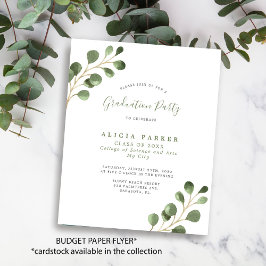 ユーカリ予算案の卒業パーティーの招待 チラシ