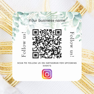 ユーカリ事業名qrコードinstagram スクエアシール