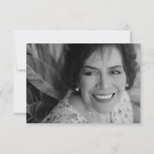 ユーカリ付き葬式サンキューフォトカード サンキューカード (裏面)