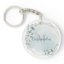 ユーカリ付き金箔フレームモノグラムの-