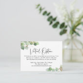 ユーカリ仮想オプションベビーシャワーパーティー エンクロージャーカード (スタンド正面)