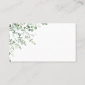 ユーカリ何人のキスシャワーゲームカード プレイスカード (裏面)