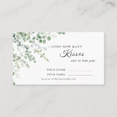 ユーカリ何人のキスシャワーゲームカード プレイスカード (正面)