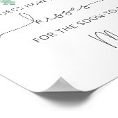 ユーカリ何個のキスブライダルシャワーゲーム ポスター (角)