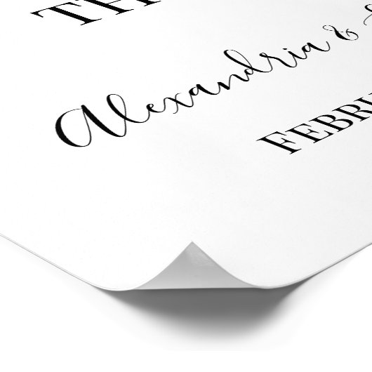 ユーカリ側のサインではなくシートを結婚選ぶ ポスター (角)